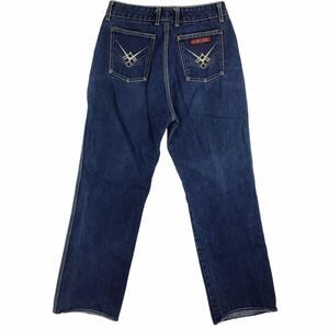 Joan D’arc Jeans Vintage 70s 24 High Rise Hemmed Blue Disco Designer